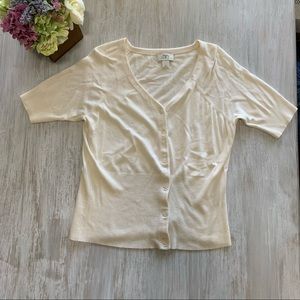 LOFT  | cream Colered size m shirt